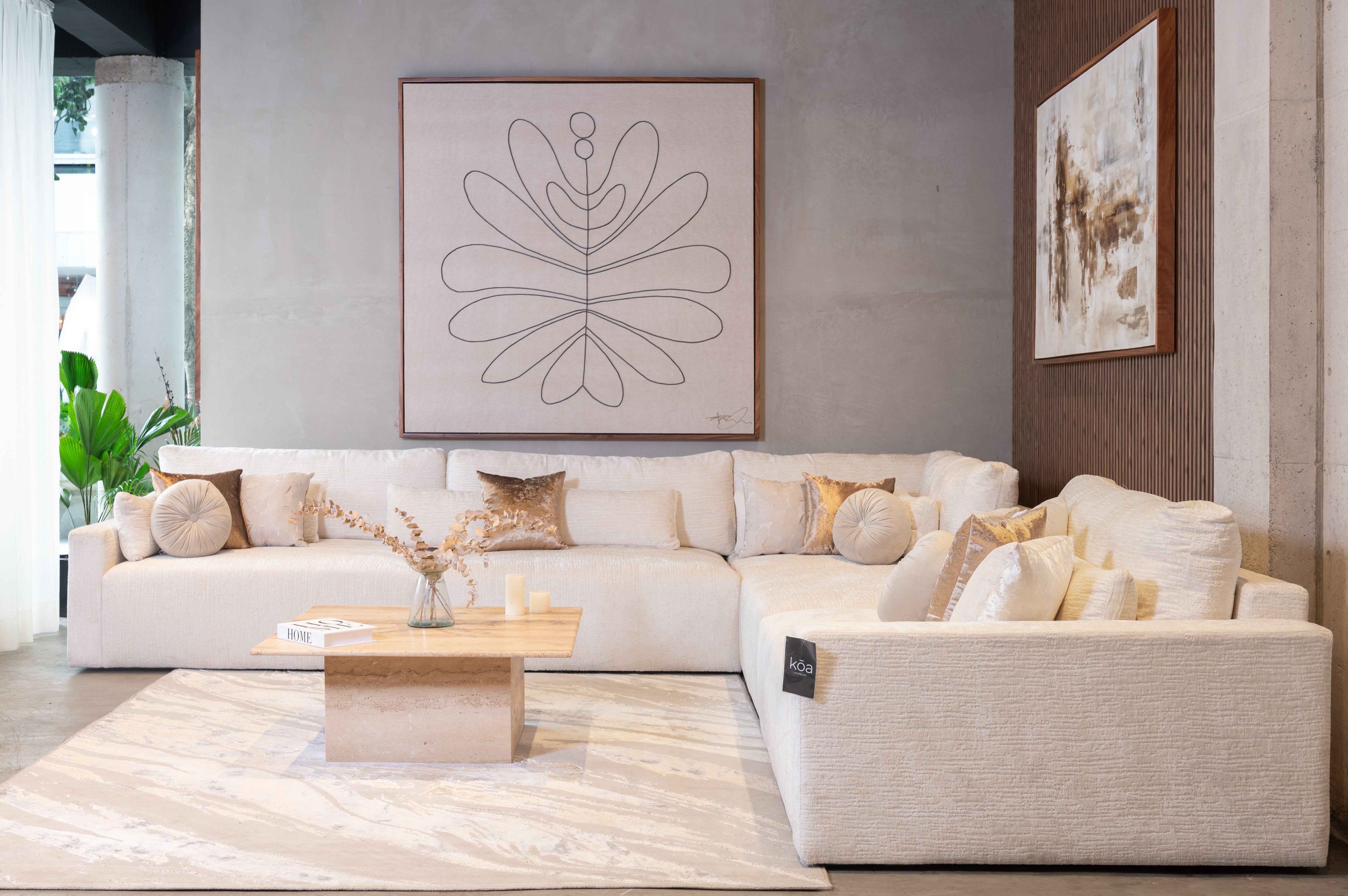 Sala Modular Monaco – Sala Esquinera Moderna y Funcional para Hogar