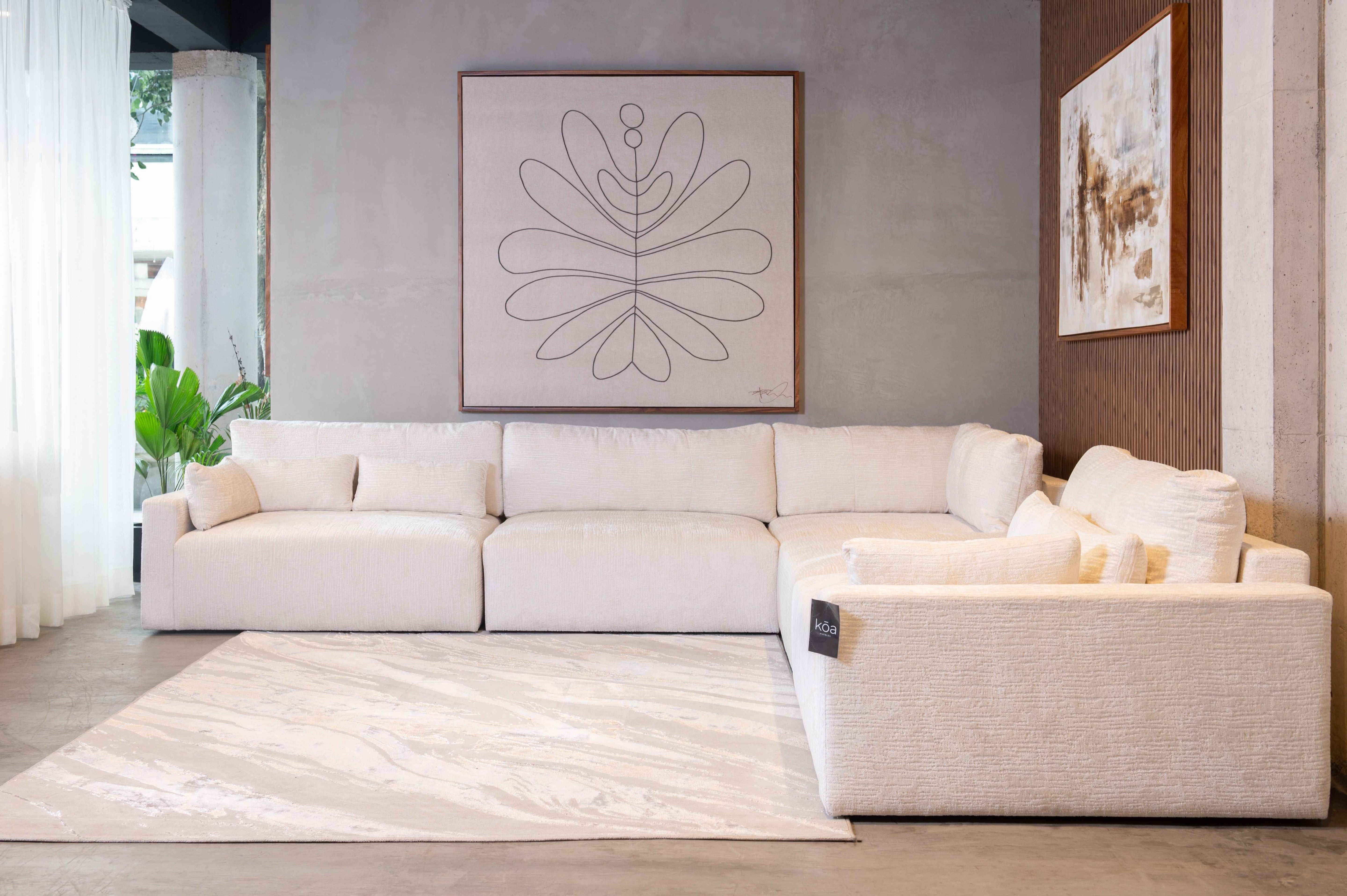 Sala Modular Monaco – Sala Esquinera Moderna y Funcional para Hogar